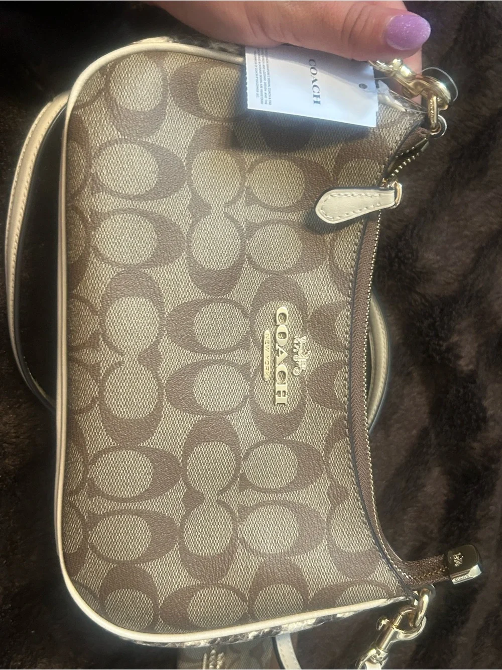 Sold Coach Signature Teri Bag & Wallet